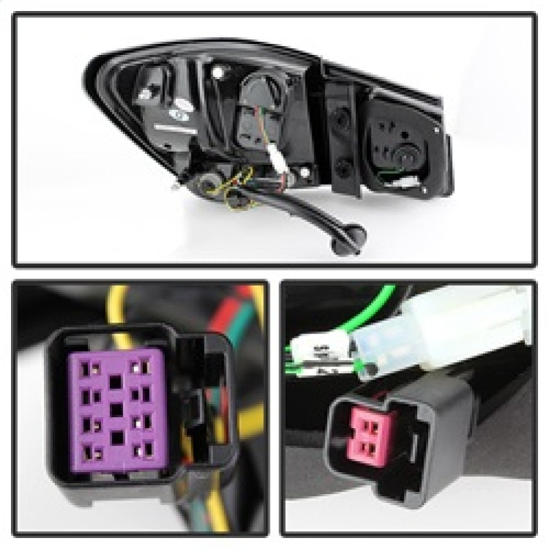 Spyder Chevy Cruze 2011-2014 Light Bar LED Tail Lights Black ALT-YD-CCRZ11-LBLED-BK 5076595 5076595 Photo - Unmounted