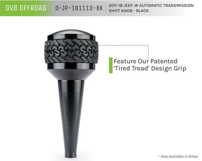 DV8 Offroad 2011-2018 Jeep JK Shift Knob Automatic Black D-JP-181113-BK D-JP-181113-BK Product Brochure - a specific brochure describing a Product