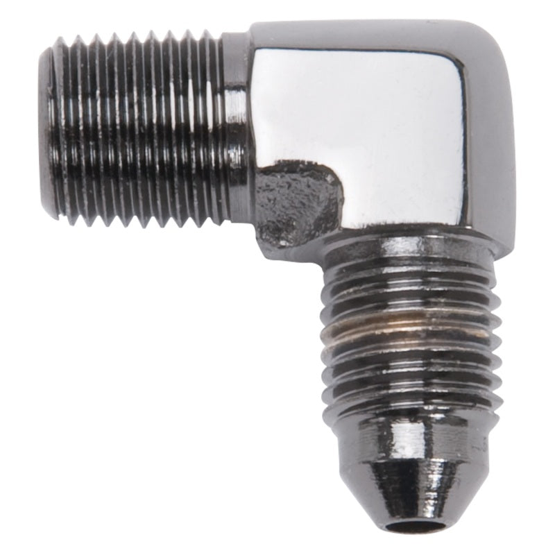 Russell -3AN 1/8 inch NPT Pipe Male 90° Brake Adapter Fitting - Black 642793 Photo - Primary