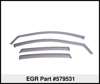 EGR 13-17 Honda Accord In-Channel Window Visors Front/Rear Set Dark Smoke 579531 579531 Thumbnail
