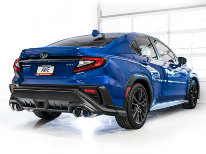 AWE Tuning 2022+ VB Subaru WRX Touring Edition Exhaust - Chrome Silver Tips 3015-42979 3015-42979 Photo - Mounted