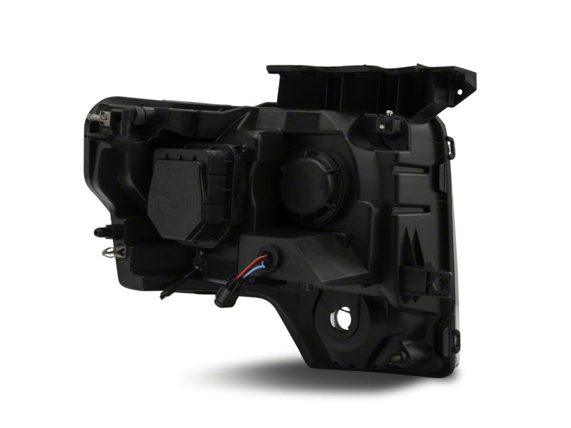 Raxiom 09-14 Ford F-150 Super White LED Halo Projector Headlights- Blk Housing (Clear Lens) T542825 T542825 Photo - Close Up