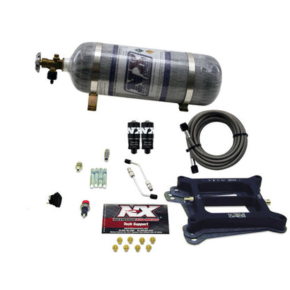 Nitrous Express 4150 Hitman 4-BBL Nitrous Kit (100-200HP) w/Composite Bottle 40040-12 40040-12 Photo - Primary