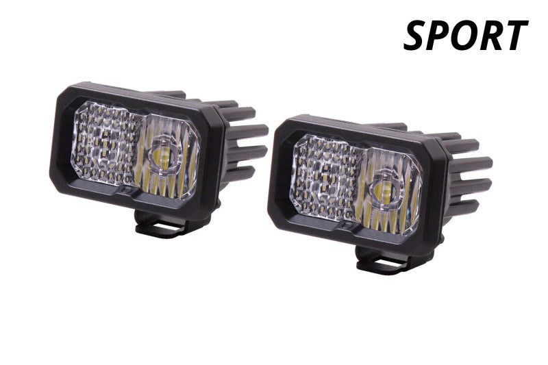 Diode Dynamics Stage Series 2 In LED Pod Sport - White Flood Standard RBL (Pair) DD6394P DD6394P User 1