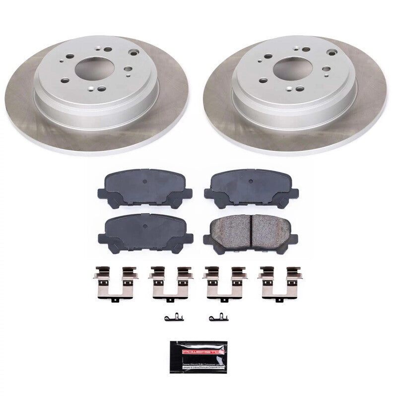 PowerStop Power Stop 09-11 Honda Pilot Rear Semi-Coated Rotor Kit SC4685 SC4685 Photo - Primary