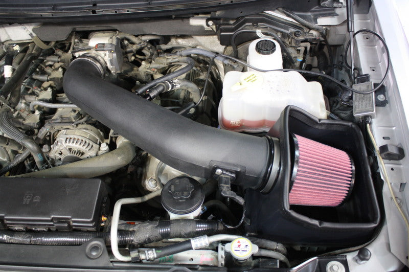 JLT 10-14 Ford F-150/Raptor 6.2L Black Textured Cold Air Intake Kit w/Red Filter - Tune Req CAI-F15062-10 CAI-F15062-10 Photo - Primary