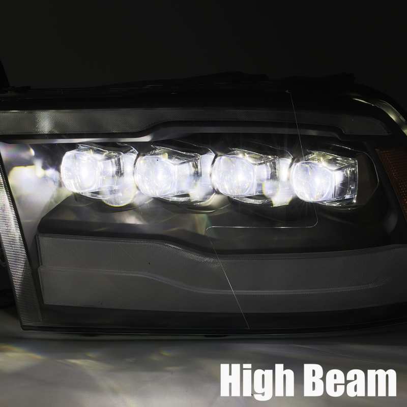 AlphaRex 09-18 Dodge Ram 1500HD NOVA LED Projector Headlights Plank Style Design Alpha Black w/DRL 880541 880541 User 5