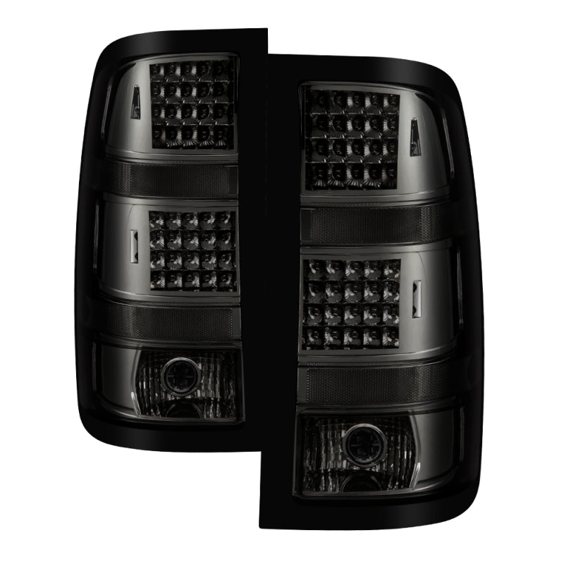 SPYDER Xtune GMC Sierra 07-13 (Not Fit 3500 Dually 4 Rear Wheels) LED Tail Lights Smoked ALT-JH-GS07-LED-SM 9034084 9034084 Photo - Primary