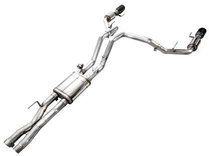 AWE Tuning AWE Gen 3 Raptor R SwitchPath Exhaust - Diamond Black Tips 3025-33852 3025-33852 Photo - out of package
