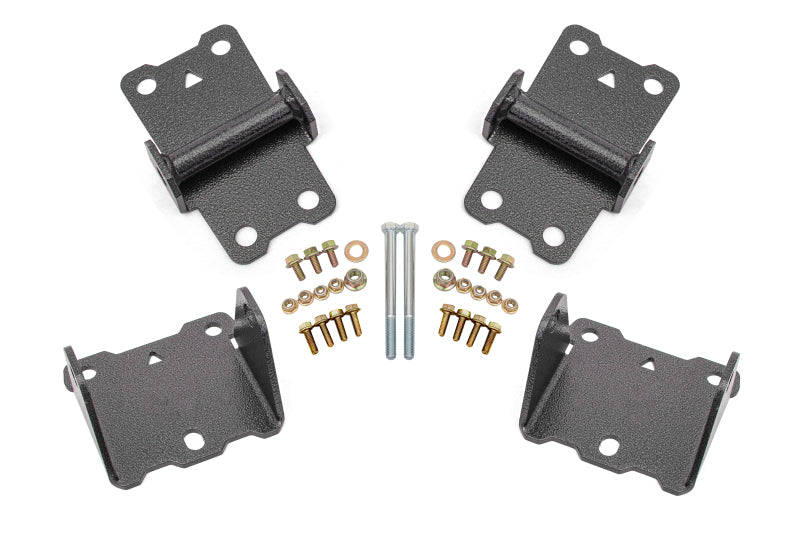 BMR Suspension BMR 78-87 G-Body Motor Mount Kit Upper & Lower Solid - Black Hammertone MM461H MM461H Photo - Primary
