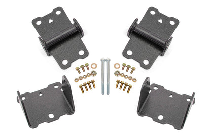 BMR Suspension BMR 78-87 G-Body Motor Mount Kit Upper & Lower Solid - Black Hammertone MM461H MM461H Photo - Primary