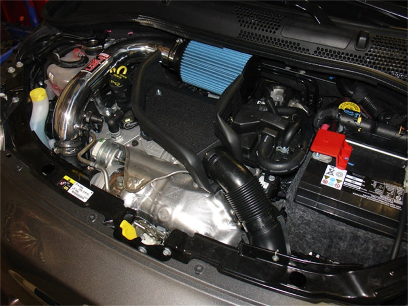 Injen Polished Short Ram Intake 12-13 Fiat 500 Abarth 1.4L (T) SP5021P Photo - Mounted