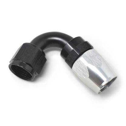 Russell Full Flow Swivel 120° Tight Radius Hose Ends - Black / Silver 613403 Photo - out of package