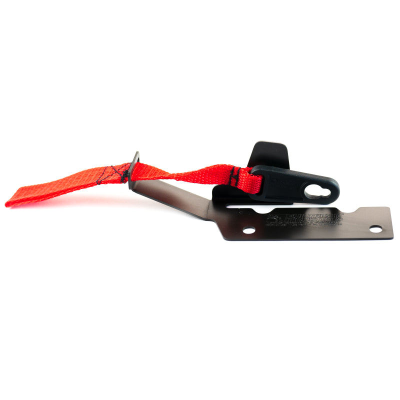 BuiltRight Industries 09-20 Ford F-150/Raptor (09-14 SuperCrew Only) Rear Seat Release - Red Strap 100113 100113 Photo - Close Up