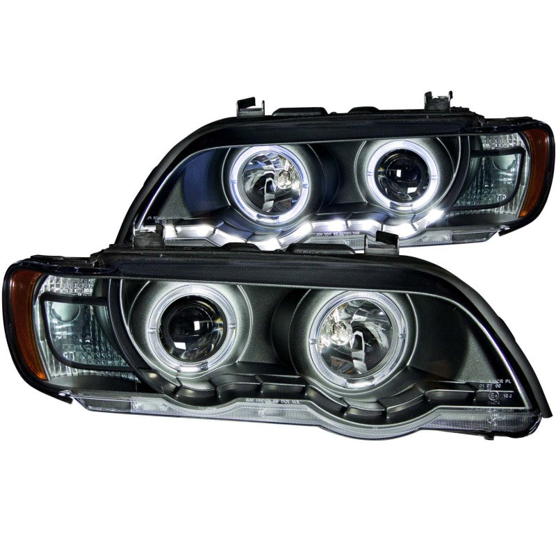 Anzo 2000-2003 BMW X5 Projector Headlights w/ Halo Black 121398 Photo - Primary