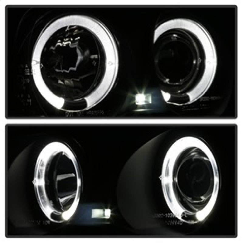 Spyder 99-01 BMW E46 3 Series 4DR Projector Headlights 1PC LED Halo (PRO-YD-BMWE46-4D-HL-AM-BSM) 5084804 5084804 Photo - Unmounted