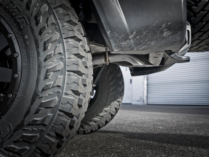 aFe MACH Force-Xp Axle-Back Exhaust System w/NoTip 18-20 Jeep Wrangler L4-2.0T / V6-3.6L 49-48070-1 49-48070-1 Photo - Mounted