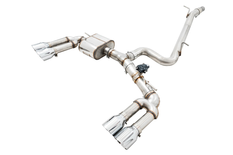 AWE Tuning Audi 8V S3 SwitchPath Exhaust w/Chrome Silver Tips 102mm 3025-42068 3025-42068 Photo - Primary