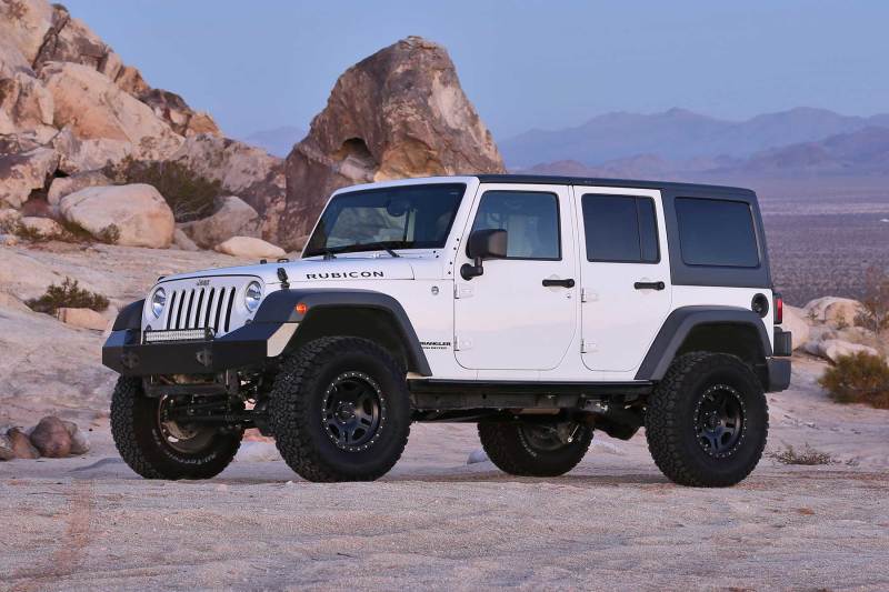 Fabtech 07-18 Jeep JK 4WD 4-Door 3in Crawler System w/DL Shocks K4058DL K4058DL Photo - lifestyle view