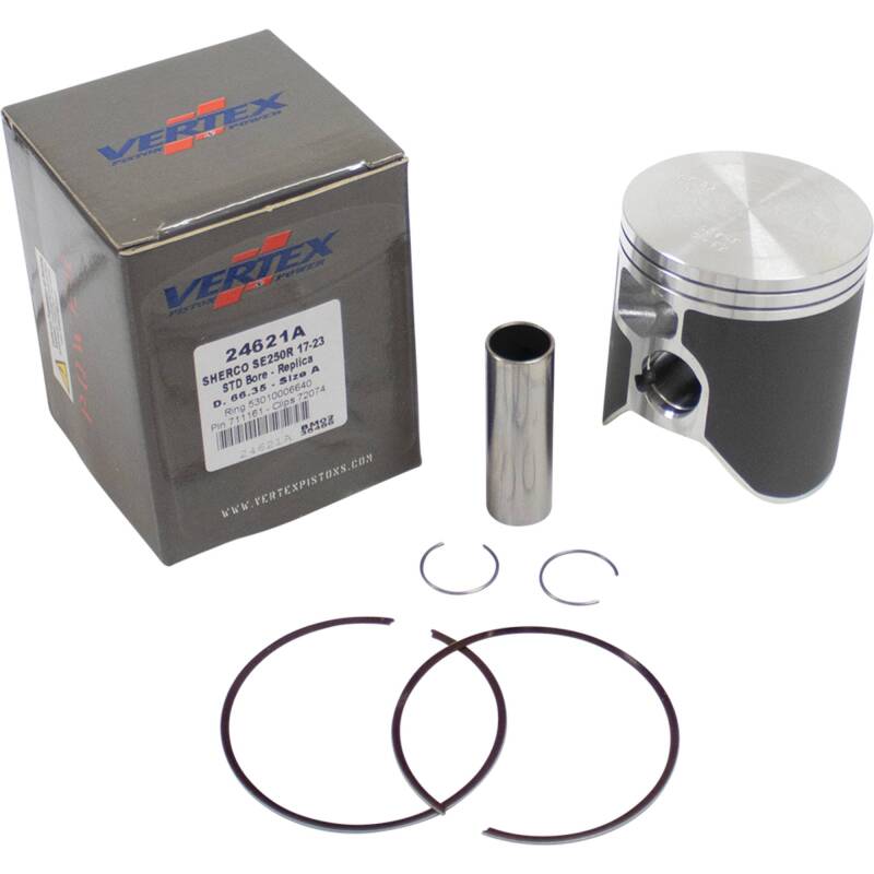 Vertex Pistons Vertex Piston 17-24 Sherco SE-R 250 250cc Cast Replica Piston Kit 24621A 24621A Photo - Primary