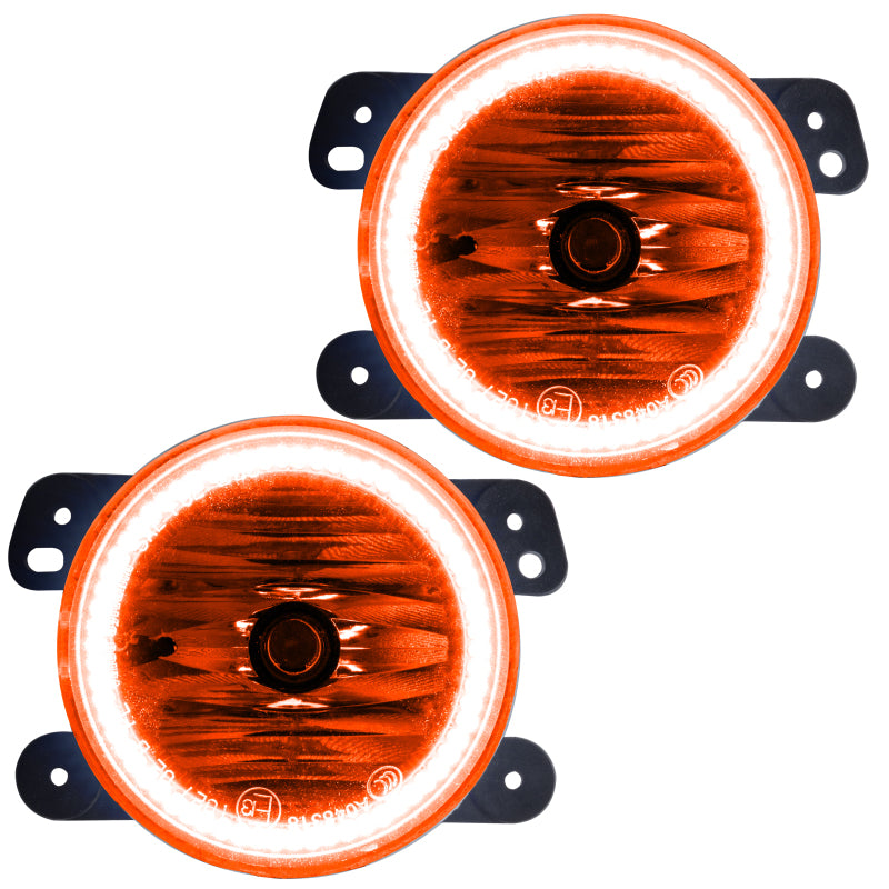 ORACLE Lighting 07-09 Jeep Wrangler JK Pre-Assembled LED Halo Fog Lights -Amber 7080-005 7080-005 Photo - Primary