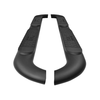 Westin 18-22 Jeep Wrangler JLU 4dr Platinum 4 Oval Nerf Step Bars - Tex. Blk 21-4065 21-4065 Photo - Unmounted