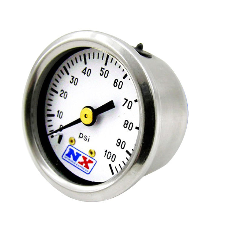 Nitrous Express Fuel Pressure Gauge (0-100 PSI) 15512G 15512G Photo - Primary