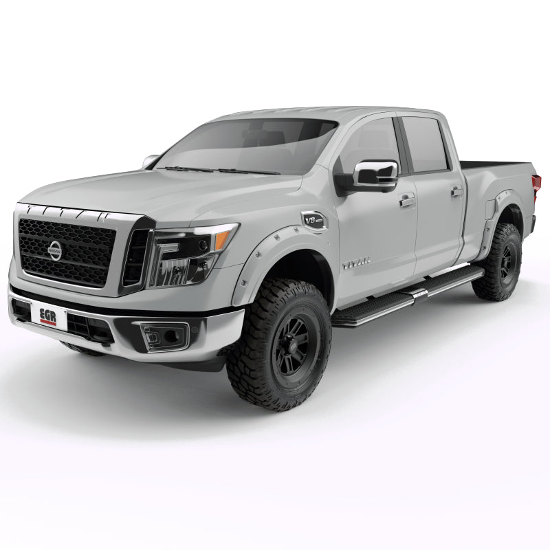 EGR 16+ Nissan Titan XD Bolt-On Look Color Match Fender Flares - Set - Blizzard 795904-QAK 795904-QAK Photo - Primary