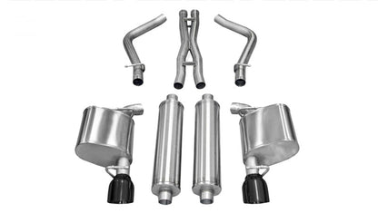 Corsa Performance 11-13 Chrysler 300 R/T 5.7L V8 Black Xtreme Cat-Back Exhaust 14537BLK Photo - Primary