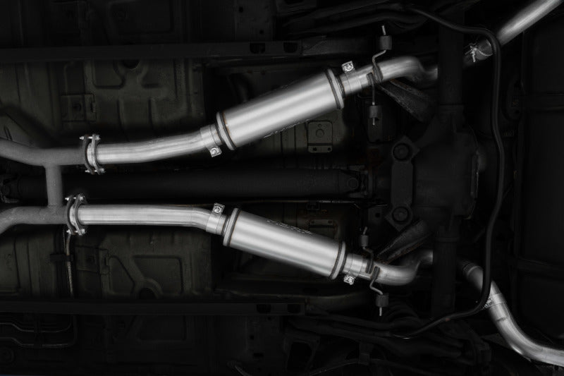 MBRP 99-04 Ford Mustang GT/Mach 1 2.5in Dual Split Rear AL Catback Exhaust w/ 3.5in Dual Wall Tips S7221AL S7221AL Photo - Mounted