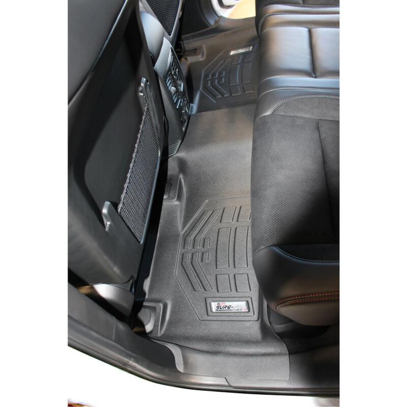 Westin 11-18 Jeep/Dodge Grand Cherokee/Durango (Bench Seat) Wade Sure-Fit Floor Liners 2nd Row - Blk 72-113095 72-113095 Photo - Mounted