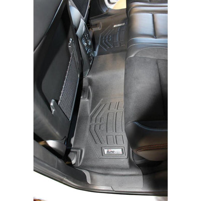 Westin 11-18 Jeep/Dodge Grand Cherokee/Durango (Bench Seat) Wade Sure-Fit Floor Liners 2nd Row - Blk 72-113095 72-113095 Photo - Mounted