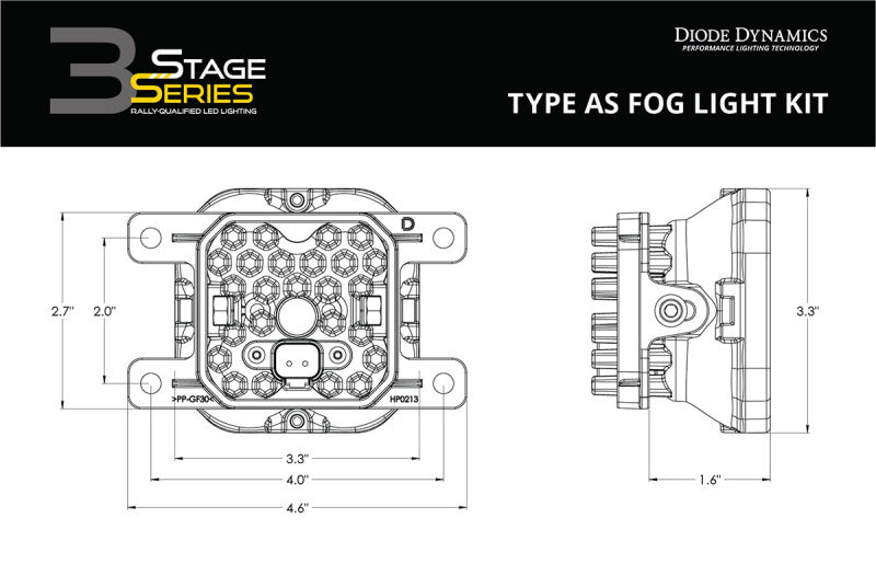 Diode Dynamics SS3 Sport Type AS Kit ABL - White SAE Driving DD6987 DD6987 User 9