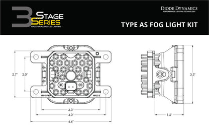 Diode Dynamics SS3 Sport Type AS Kit ABL - White SAE Driving DD6987 DD6987 User 9