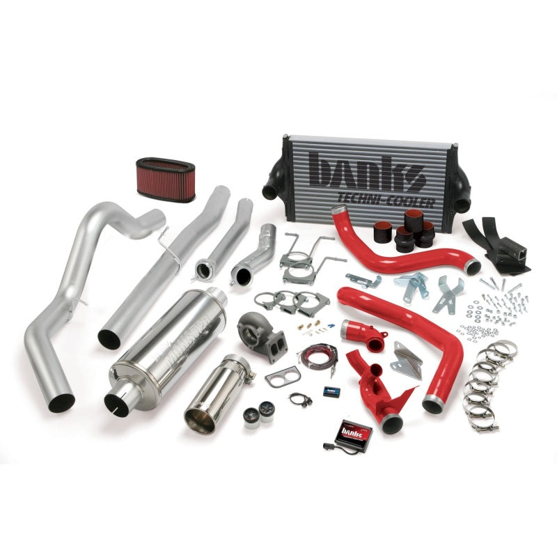 Banks Power 94-97 Ford 7.3L CCLB Man PowerPack System - SS Single Exhaust w/ Chrome Tip 46361 46361 Photo - Primary