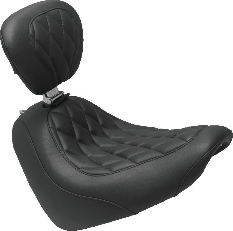 Mustang Motorcycle Wide Tripper W/Dbr Diamond Blk 83016 83016 Photo - Primary