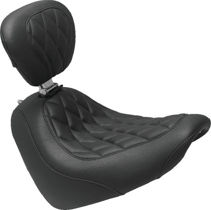 Mustang Motorcycle Wide Tripper W/Dbr Diamond Blk 83016 83016 Photo - Primary