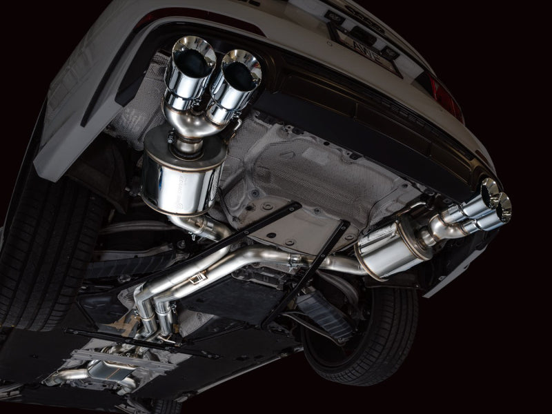 AWE Tuning 19-23 Audi C8 S6/S7 2.9T V6 AWD Touring Edition Exhaust - Chrome Silver Tips 3015-42103 3015-42103 Photo - Mounted