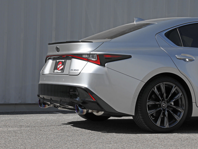 aFe Lexus IS350 14-22 V6-3.5L Takeda Axle-Back Exhaust System- Blue Tip 49-36060-L 49-36060-L Photo - Mounted