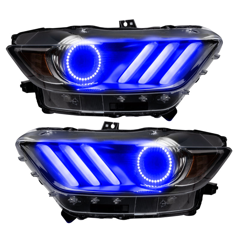 ORACLE Lighting Oracle 15-17 Ford Mustang V6/GT/Shelby DRL Upgrade w/ Halo Kit - ColorSHIFT w/ BC1 Controller 2267-335 2267-335 Photo - Unmounted