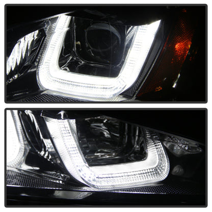 Spyder Volkswagen Golf VII 14-16 Projector Headlights DRL LED Blk Stripe Blk PRO-YD-VG15-BLK-DRL-BK 5080578 5080578 User 1