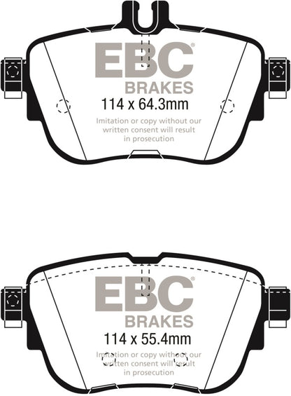 EBC 2017+ Mercedes-Benz E300 (W213) Greenstuff Rear Brake Pads DP22297 DP22297 Photo - Primary