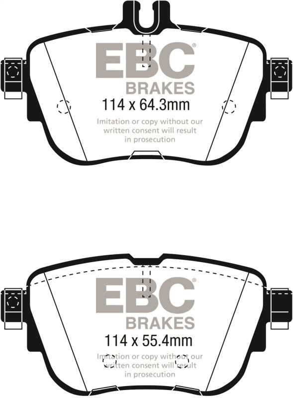 EBC 2017+ Mercedes-Benz E300 (W213) Redstuff Rear Brake Pads DP32297C DP32297C Photo - Primary