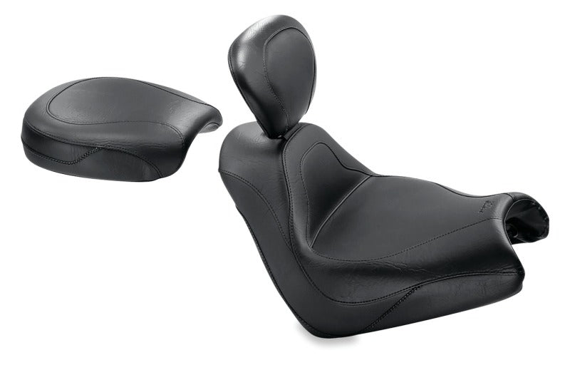 Mustang Motorcycle Mustang 05-08 Honda VTX1800F Sport Touring Solo Seat w/Driver Backrest - Black 79464 79464 Photo - Primary