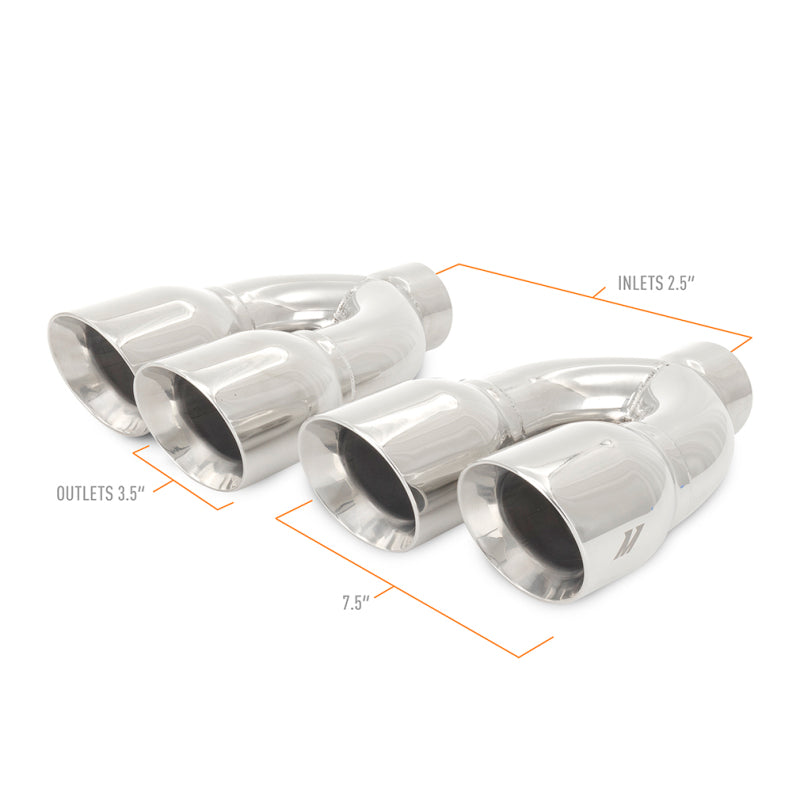 Mishimoto Universal Steel Muffler Tip 2.5in Inlet Dual Y Polished MMEXH-TIP-QY25P MMEXH-TIP-QY25P User 1