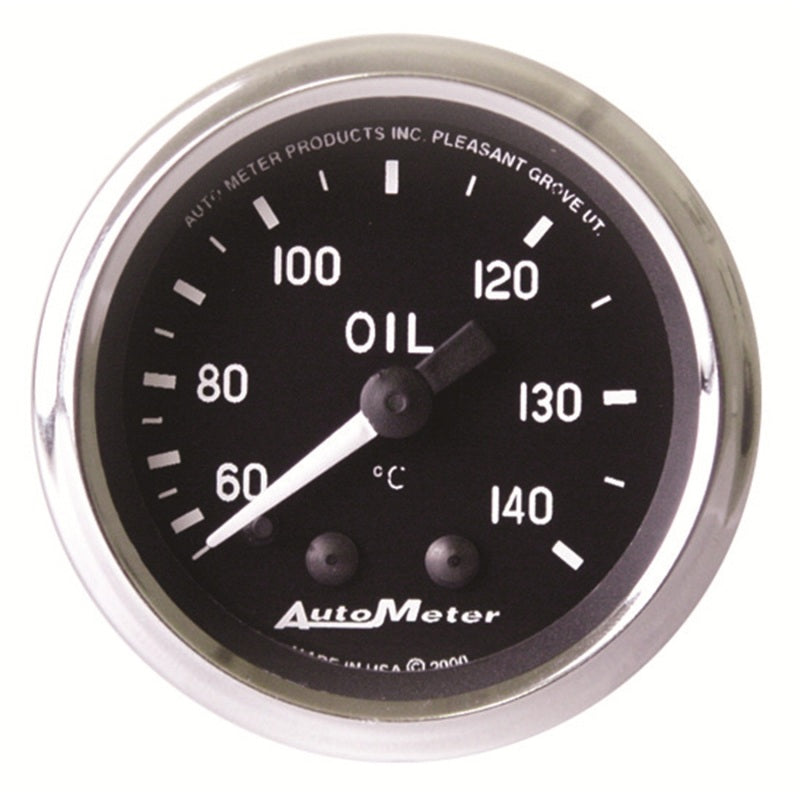 Autometer Gauge, Oil Temp, 2 1/16", 60-140 deg. C, Mechanical, Cobra 201008 Photo - Primary