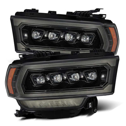 AlphaRex 19-21 Ram 2500 NOVA LED Proj Headlights Plank Style Alpha Blk w/Activ Light/Seq Signal/DRL 880552 880552 Photo - Primary