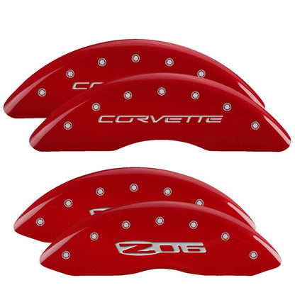 MGP Caliper Covers Set of 4 13083SCZ6RD Photo - Primary
