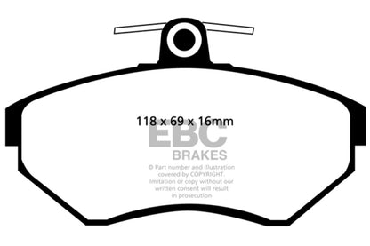 EBC Disc Brake Pad Set DP41112R Photo - Primary
