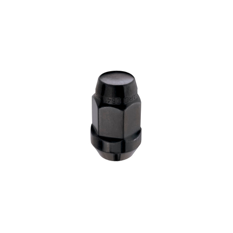 McGard Hex Lug Nut (Cone Seat Bulge Style) M14X1.5 / 22mm Hex / 1.635in. Length (4-Pack) - Black 64074 64074 Photo - Primary